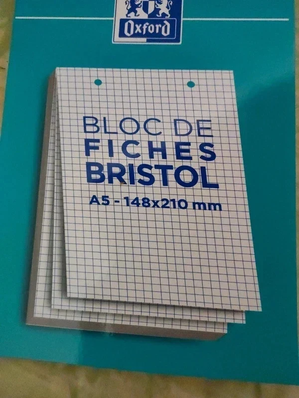 Bloc de fiches Bristol formaat A5 nieuw merk Oxford – photo 2